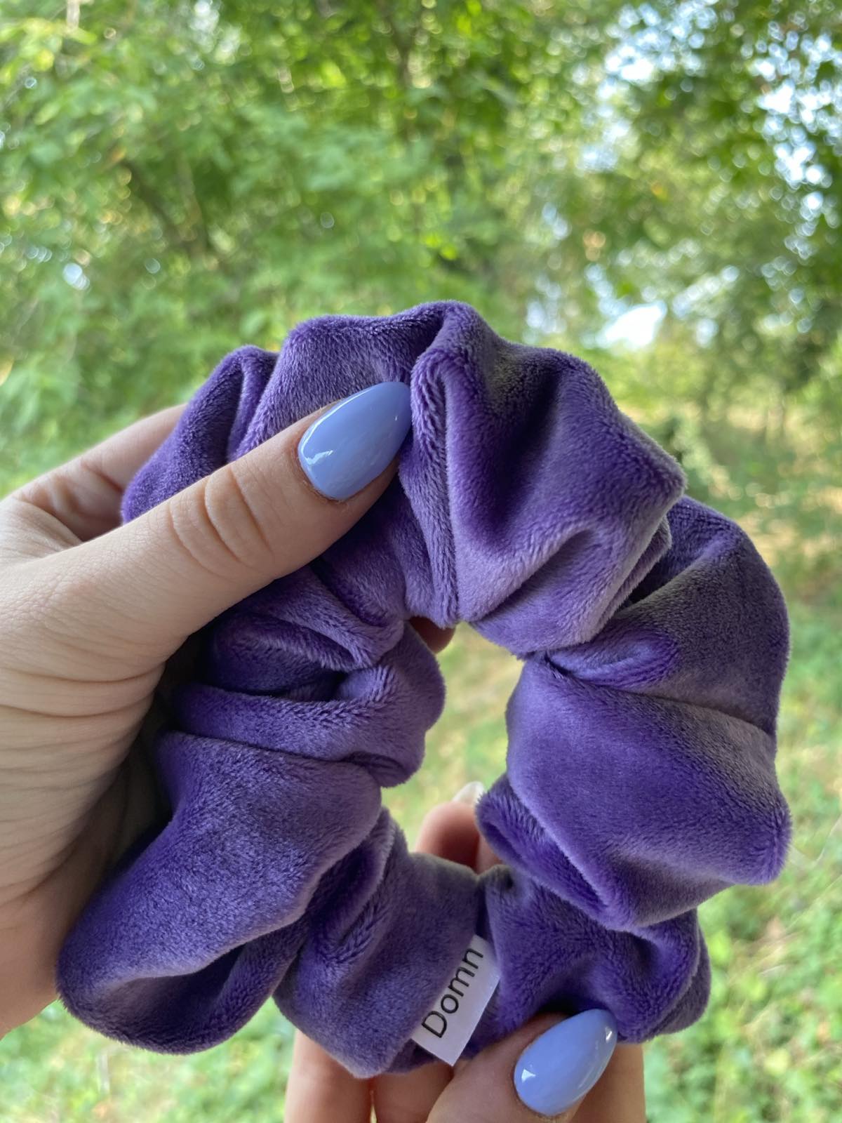 SCRUNCHIES ΒΕΛΟΥΔΙΝΑ ΑΝΟΙΧΤΟ ΜΟΒ 10010