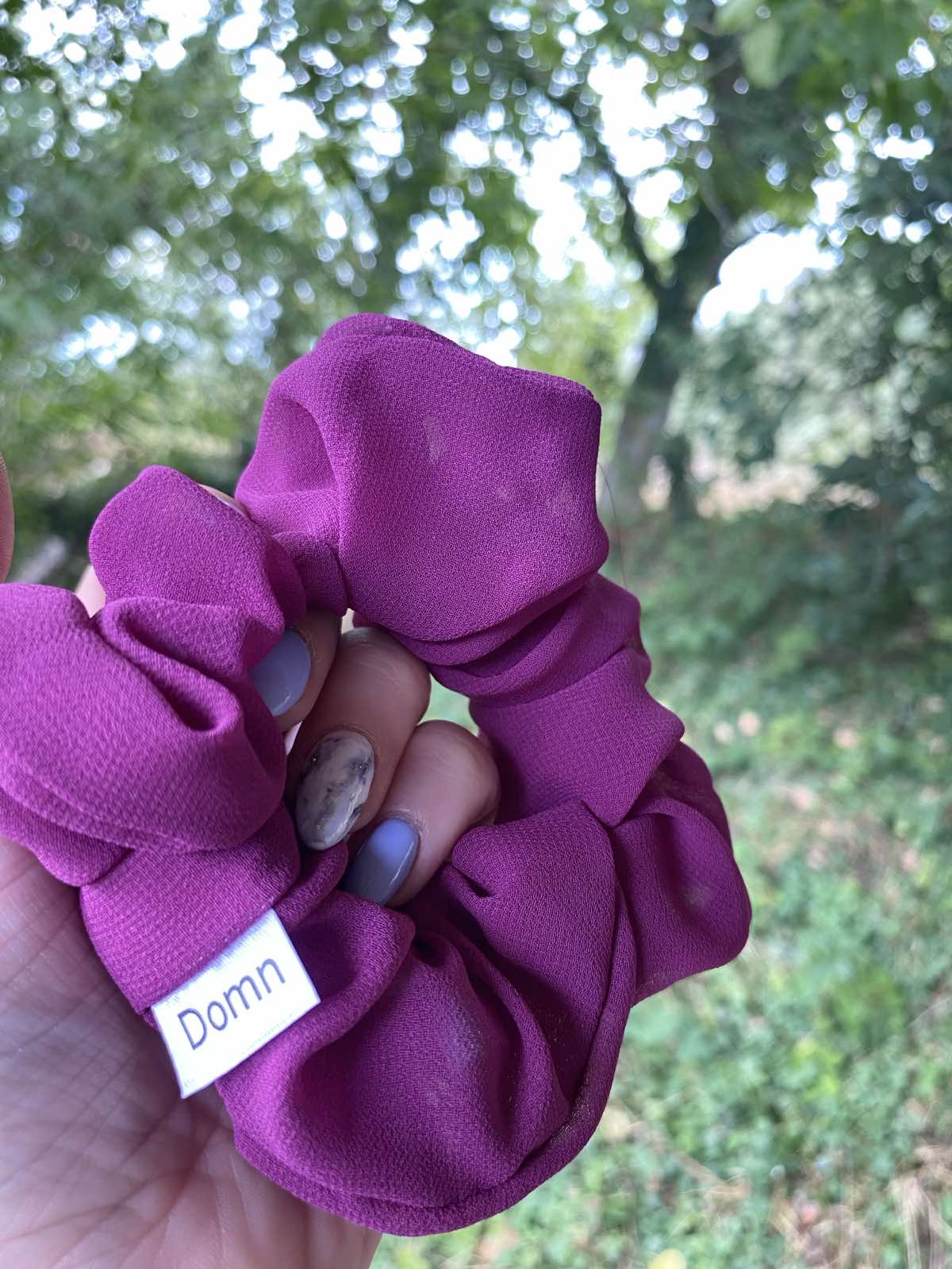 SCRUNCHIES ΜΟΥΣΕΛΙΝΑ MANGENTA 10020