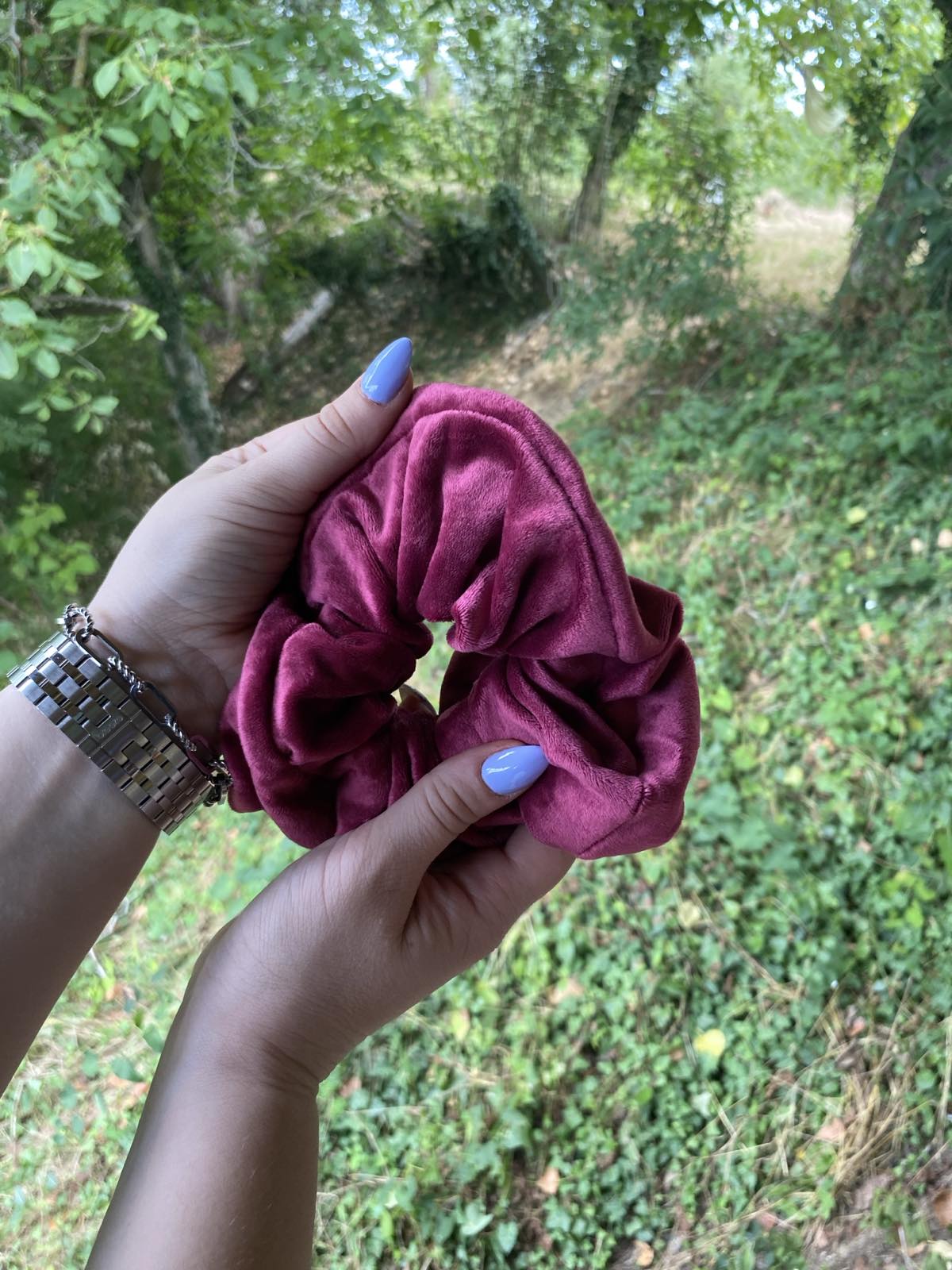 SCRUNCHIES ΒΕΛΟΥΔΙΝΑ MAGENTA 10011