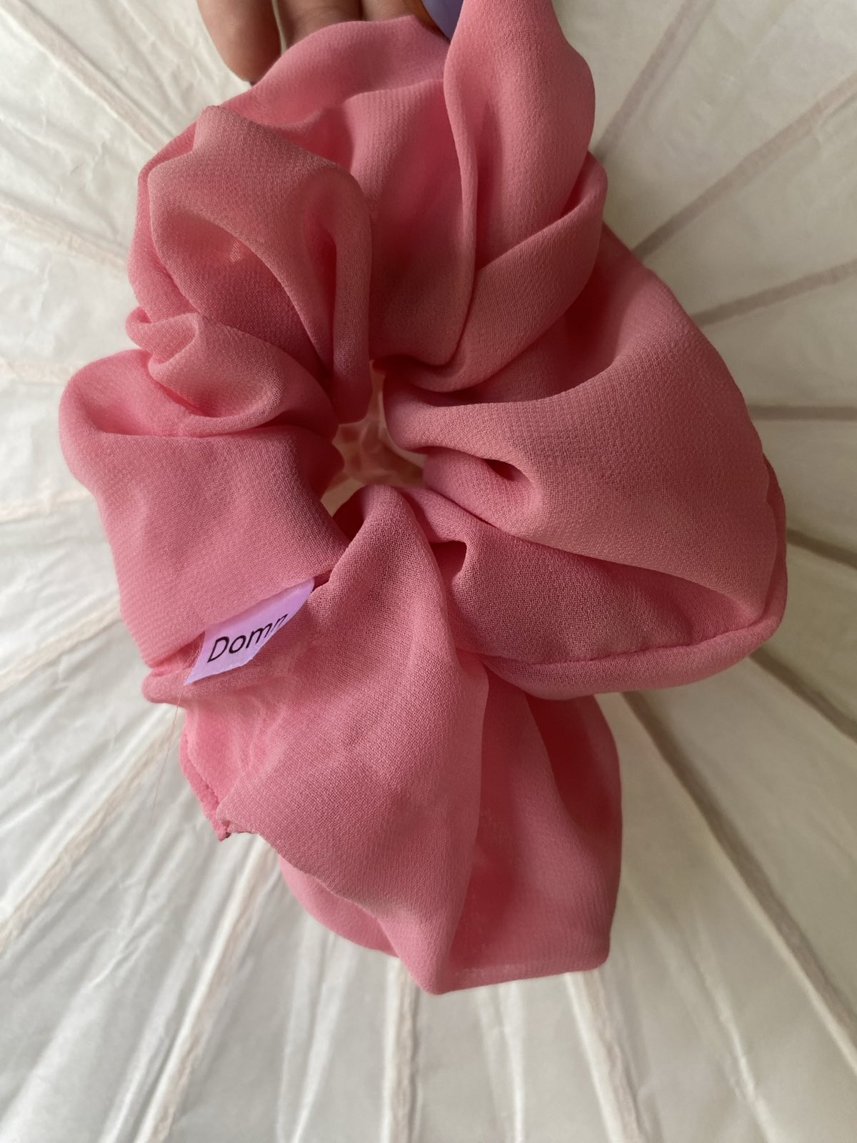 SCRUNCHIES ΜΟΥΣΕΛΙΝΑ ΡΟΖ 10016