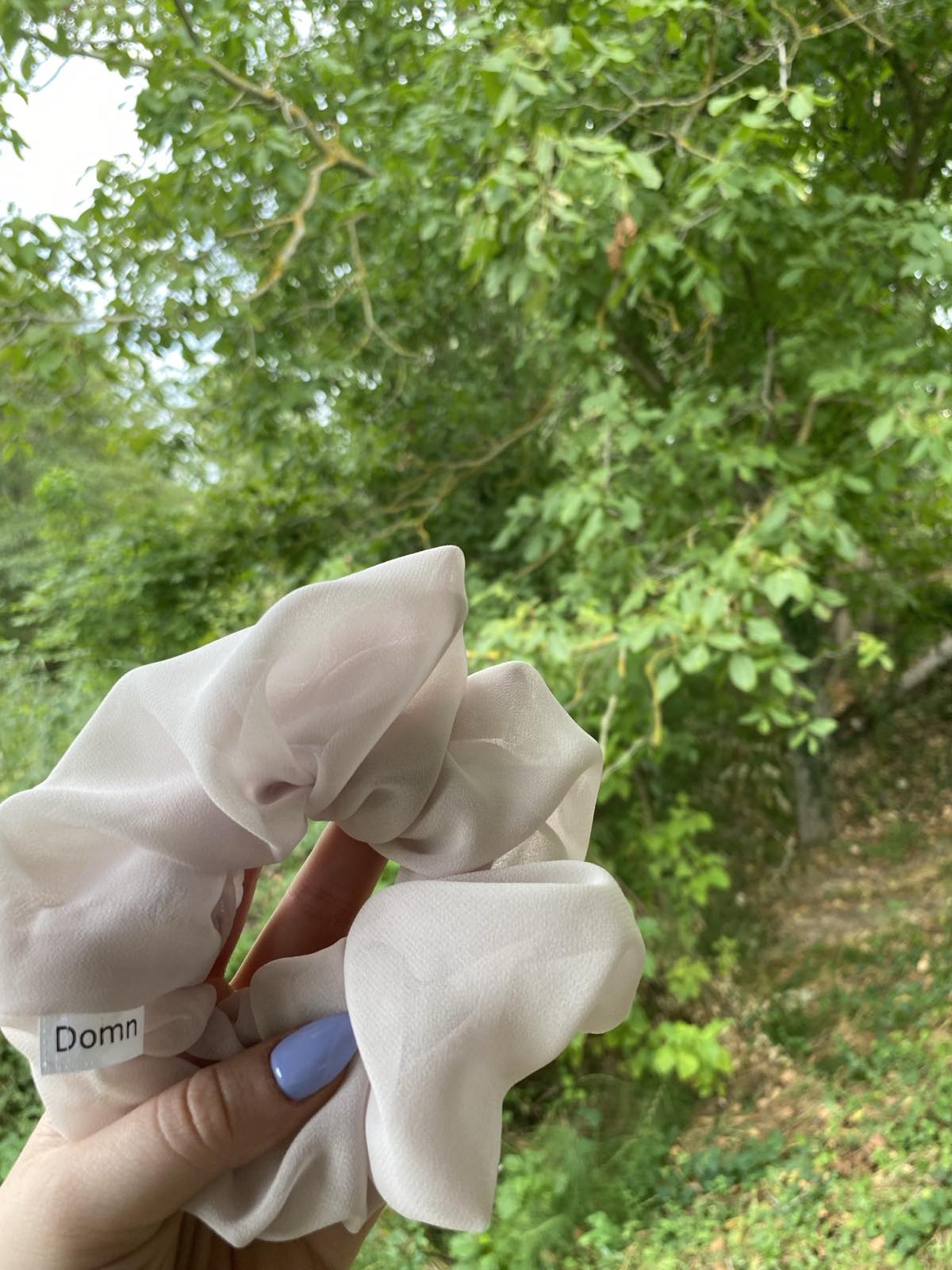 SCRUNCHIES ΜΟΥΣΕΛΙΝΑ ΠΟΥΔΡΑ 10014