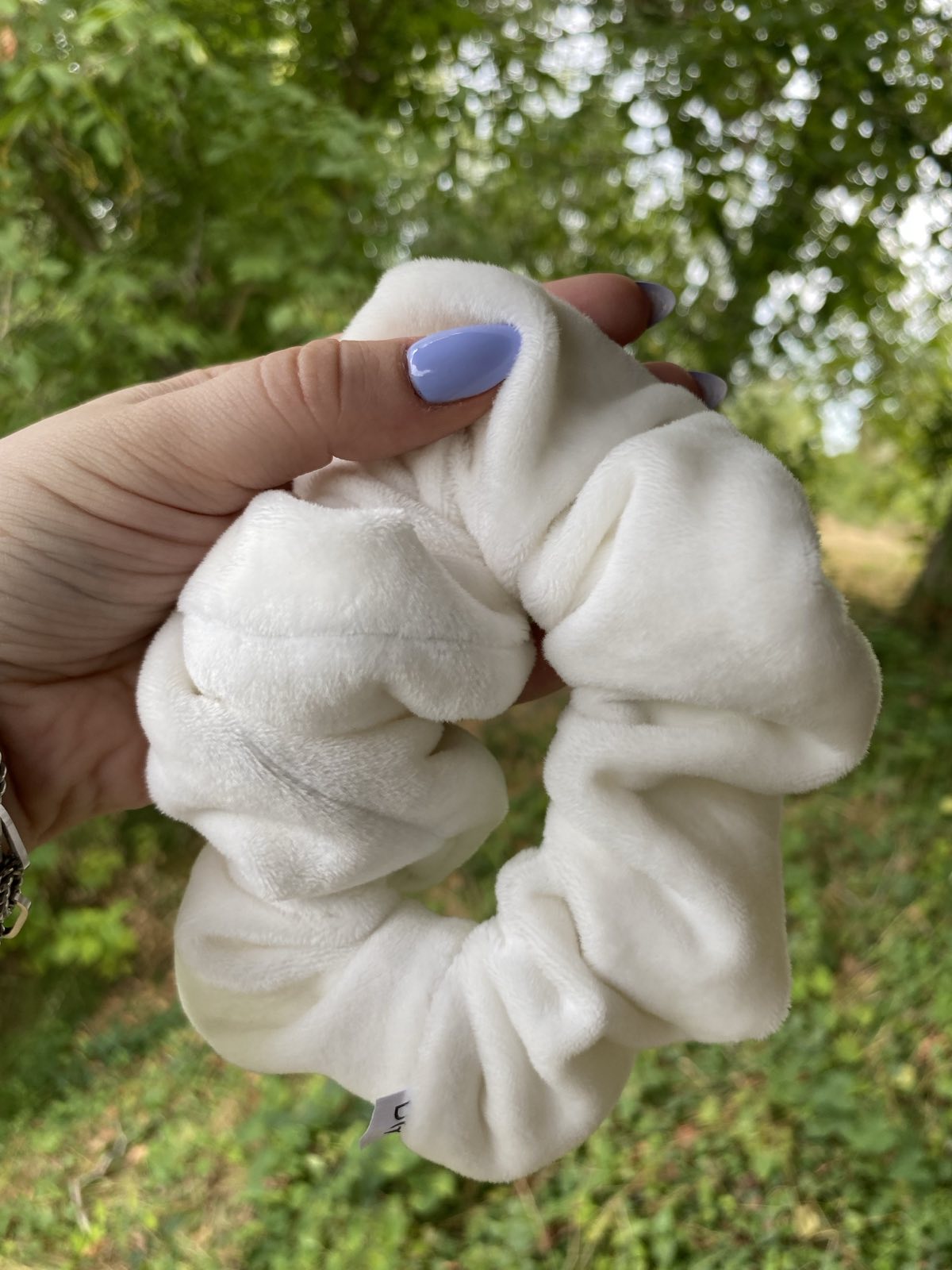 SCRUNCHIES ΒΕΛΟΥΔΙΝΑ ΛΕΥΚΟ 10003
