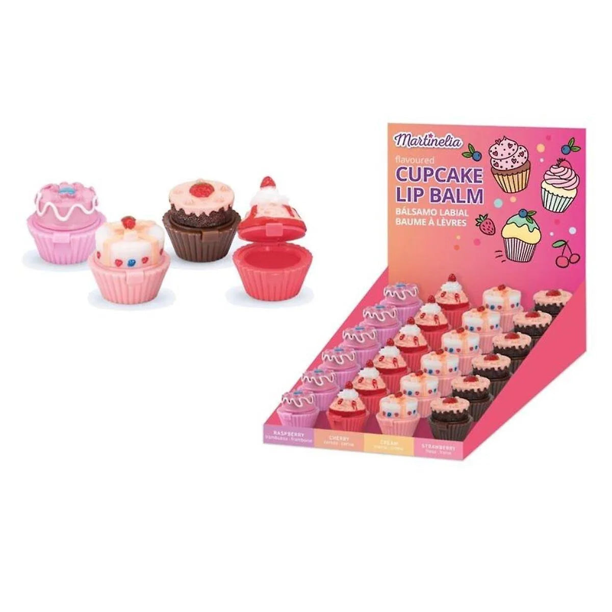 MARTINELIA LIP BALM 4 DELICIUS CUPCAKES 1094C