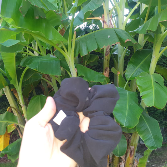 SCRUNCHIES ΜΟΥΣΕΛΙΝΑ ΜΑΥΡΟ 10023