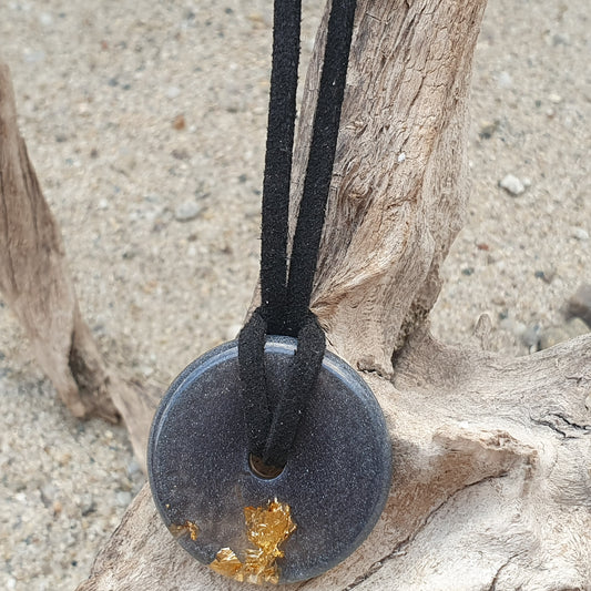 ΚΡΕΜΑΣΤΟ ΑΠΟ ΥΓΡΟ ΓΥΑΛΙ ΜΙΣΟ ΜΑΥΡΟ 15cm 70017