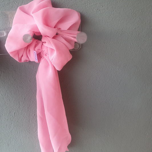 SCRUNCHIES ΜΟΥΣΕΛΙΝΑ ΡΟΖ 10053